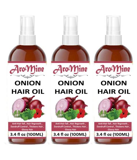 Aromine Onion Herbal Hair Oil For Treat Hair Loss Combo 300 Ml Buy