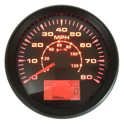 Free Shipping 1pc 85mm Gps Speedometers Modified 0 80mph Lcd Speed