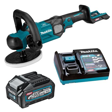 Makita Pv001gm101 40v Max 40ah Li Ion Cordless Brushless Xgt 180mm 7 Polisher Combo Kit