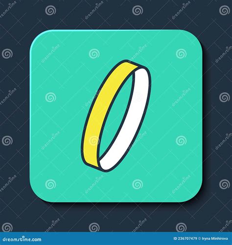 Filled Outline Wedding Ring Icon Isolated On Blue Background Bride And