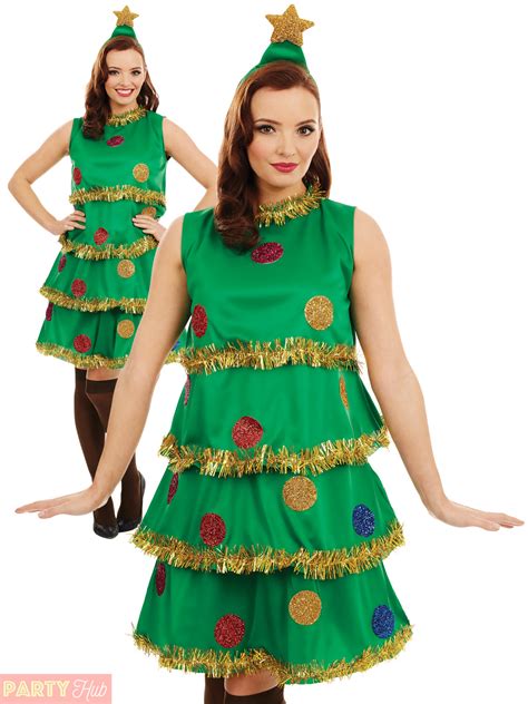 Maybe you would like to learn more about one of these? Ladies Christmas Tree Costume Adults Novelty Xmas Fancy ...