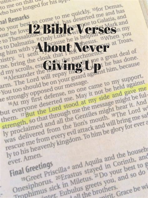 12 Bible Verses About Never Giving Up