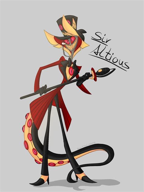 Snake And Deer Sir Pentious X Alastor Hotel Art Character Design
