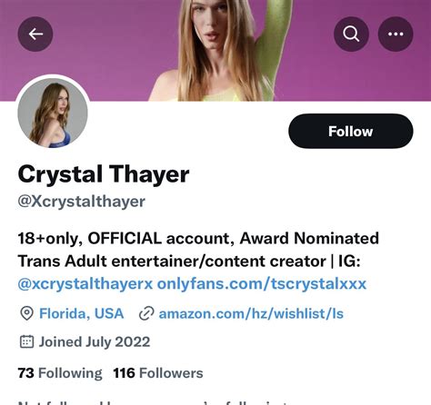 Crystal Thayer On Twitter This Is A Fake Account Pretending To Be Me