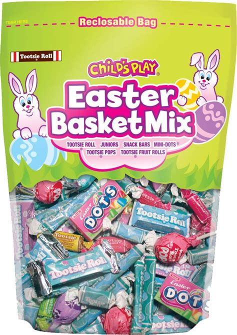 Tootsie Roll Childs Play Easter Basket Bulk Individually Wrapped Candy