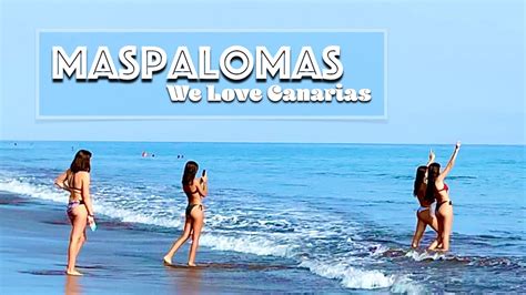 Gran Canarias Beautiful Beaches Today Maspalomas Beach Dunes And Lagoon