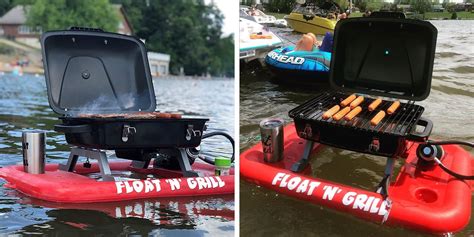 You Can Get This Floating Grill On Amazon To Take Your Bbq On The Water
