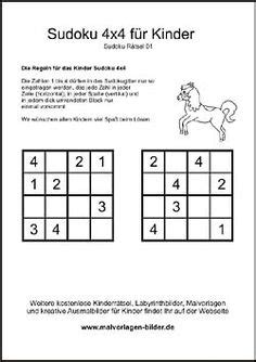 So gelingt es kindern, scheinbar täglich neue dinge zu erlernen und dabei noch spaß zu haben. Sudoku Kinder Rätsel | Mathe Grundschule | Pinterest
