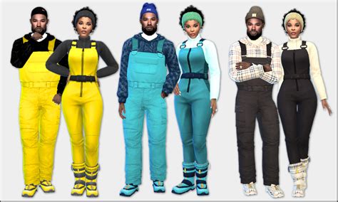 Sims4sisters — Blewis50 Recolors Of Snowy Escapes Male And Female
