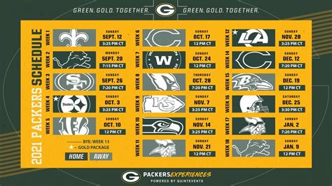 2021 Green Bay Packers Schedule Released Youtube