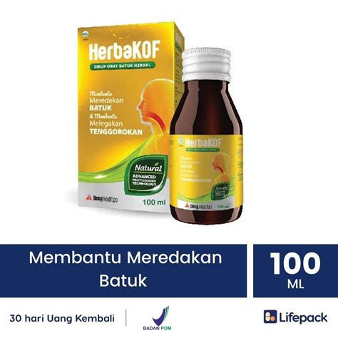 HERBAKOF SIRUP 100 ML - Sirup Obat Batuk - LIFEPACK | Lifepack.id