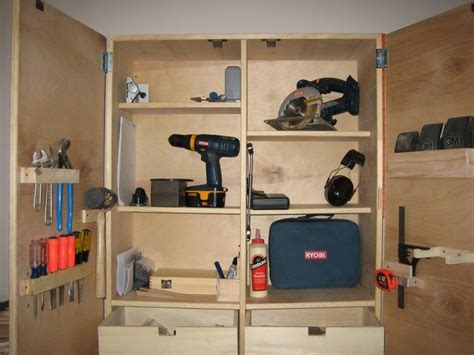 Wall mounted tool box items are classic pieces of furniture, used to keep and protect one's tools. Wall-mounted Tool Cabinet - by brianl @ LumberJocks.com ...