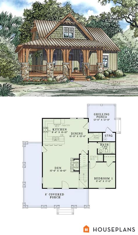 Craftsman Cottage Modular Home Floor Plan 84c