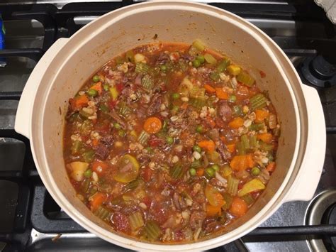 Veggies, pasta sauce, ground beef, beef broth, onion powder, tomato soup and 1 more stovetop vegetable beef soup crisco finely chopped onion, frozen mixed vegetables, salt, garlic, chuck roast and 11 more Carol's Homemade Vegetable Soup Recipe