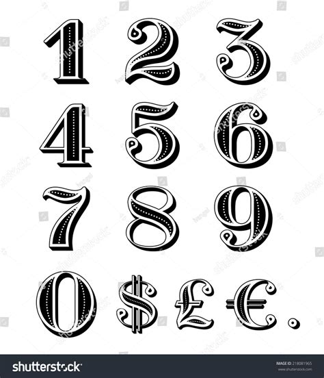 Image Result For Dollar Numbers Sign Lettering Fonts Hand Lettering