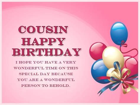 Impressive and emotional birthday wishes for cousin brother or cousin male. birthday wishes for female cousin | Happy birthday wishes ...