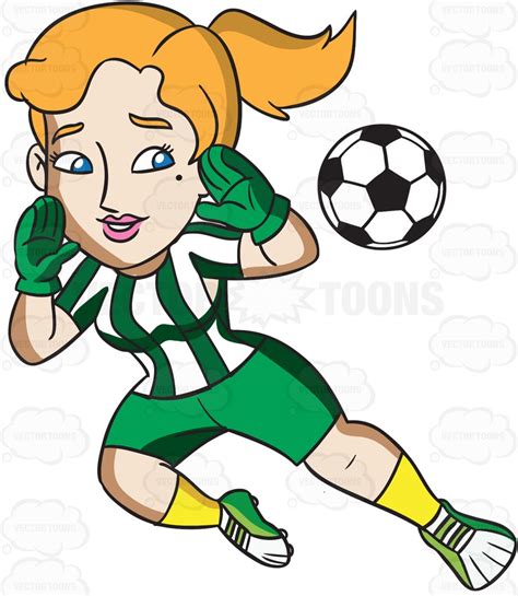 Soccer Girl Cartoon Clipart Free Download On Clipartmag