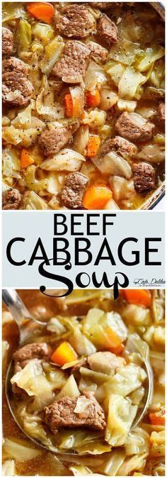My family (especially my daughters and i) love cabbage, and we love soup, so how could a cabbage/hamburger soup miss? Beef Cabbage Soup - Cafe Delites | Beef soup recipes, Beef cabbage soup