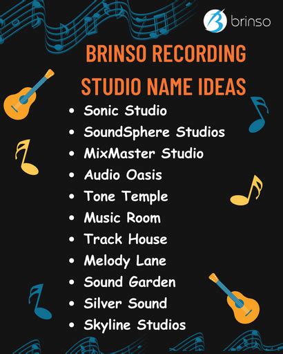 369 Music Studio Names And Music Company Name Ideas Brinso