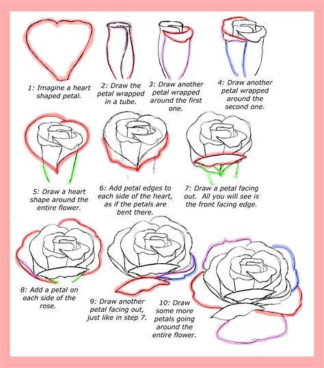 Drawing a rose just got easier thanks to these thorough instructions from a professional illustrator. How To Draw Roses - Happy Family Art