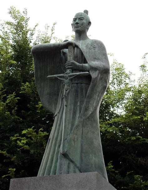 Desiring only peace, she is always trying to convert her fellow countrymen to christianity. Statue of Takayama Ukon | Takayama Ukon (1552-1615) is one ...