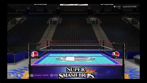 Super Smash Bros Wrestling Arena With Empty Crowd Youtube