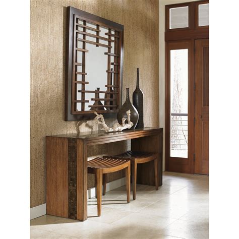 This collection evokes a sense of romance and intrigue through the convergence of diverse design elements, exotic materials and rich finishes. Tommy Bahama Home Island Fusion Midori Kitchen Bench ...