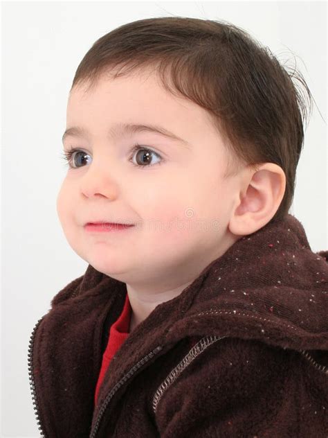 Beautiful Toddler Boy Profile Stock Photo Image Of Isolation