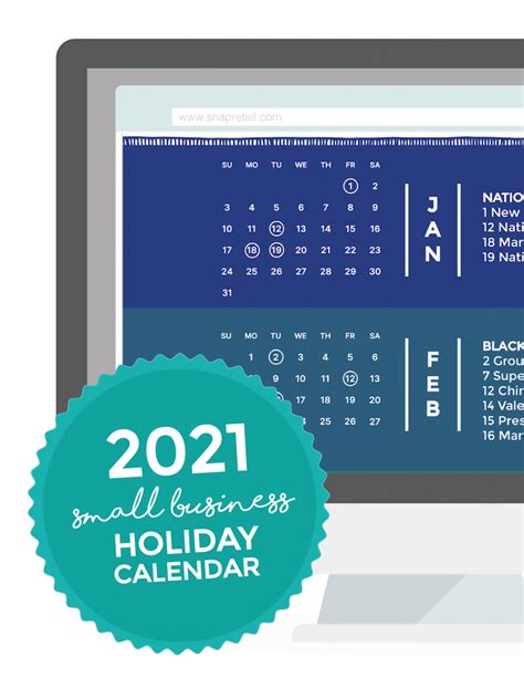 Resource Center 2021 Small Business Holiday Calendar Snapretail