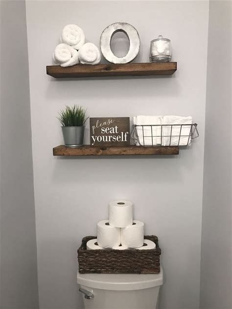 Whether you're dealing with a tiny powder room or a shower stall that's basically on top of the toilet (been there!), a small bathroom can make morning and evening routines a lot less glamorous and—more importantly—less efficient. 53+ The War Against Rustic Home Decor Diy Cheap Bathroom ...
