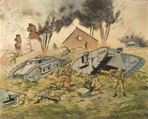 First World War Battle Scene Art Uk