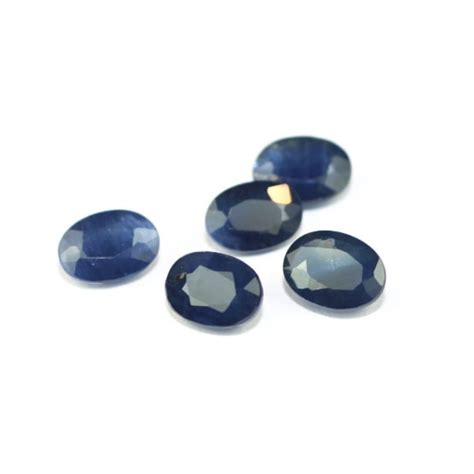 Sapphire Faceted Oval Loose Gemstone 1 Deep Blue Semi Etsy