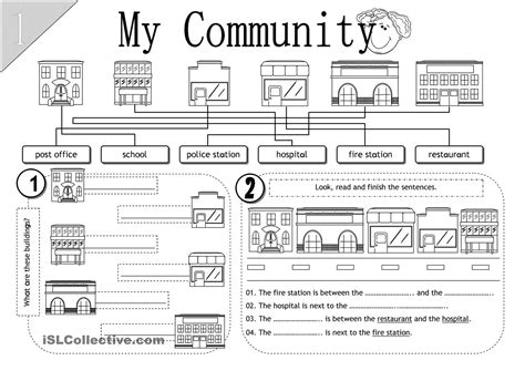 16 Worksheets About My Community