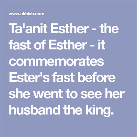 Taanit Esther The Fast Of Esther It Commemorates Esters Fast