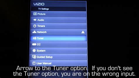 How To Run A Channel Scan On Your Vizio Via Plus Hdtv Youtube