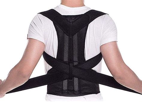 Men S Corset Posture Corrector Shoulder Support Belt Back Brace Body