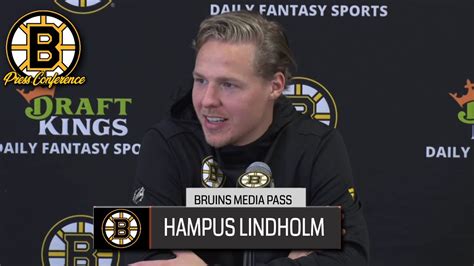 Hampus Lindholm On Bruins Debut Mcavoy Paring Bruins Postgame Youtube