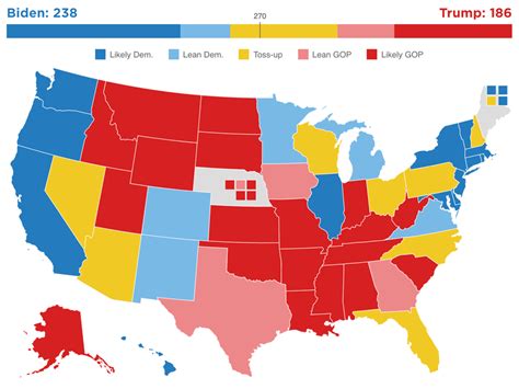 2020 Electoral Map Ratings Biden Has An Edge Over Trump With 5 Months