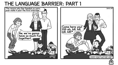 The Language Barrier Web Comics 4koma Comic Strip Webcomics Web