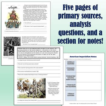 Chart old vs new imperialism. American Imperialism Packet with Primary Sources ...