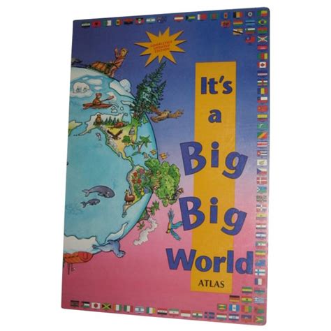 Its A Big Big World Atlas Children Kids Hardcover Geography World Book