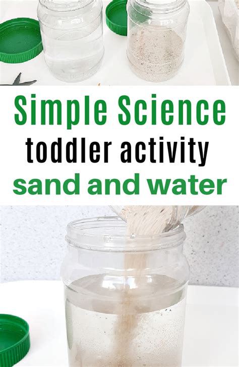 Simple Sand And Water Science Activity For Toddlers My Bored Toddler