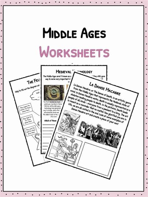Middle Ages Vocabulary Worksheet