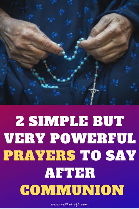 2 Simple But Very Powerful Prayers To Say After Receiving The Holy
