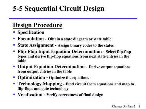 Ppt 5 5 Sequential Circuit Design Powerpoint Presentation Free