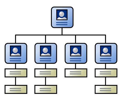 Organization Structure Icon At Collection Of