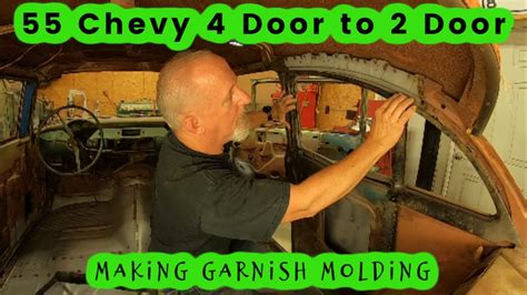 55 Chevy 4 Door To 2 Door Conversion Making 2 Door Garnish Mold Out Of