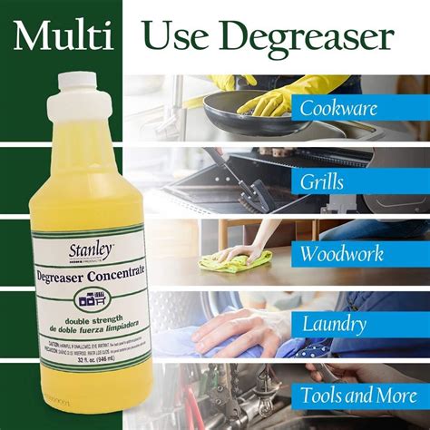 Degreaser Concentrate Stubborn Grease Remover And Cleaning Solution For Kitchens Including Stove