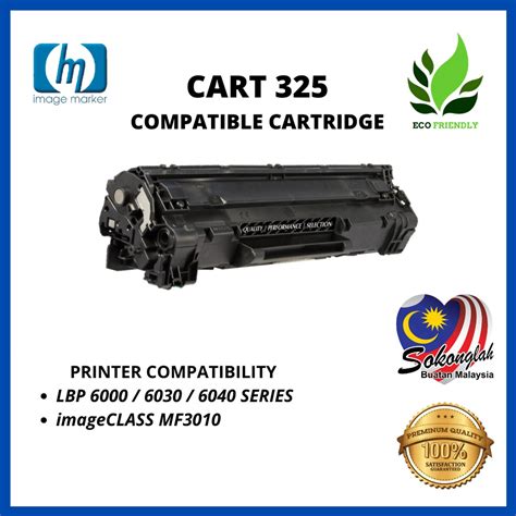 And our toner cartridge is manufactured by a professional system with. COMPATIBLE TONER CART 325 FOR CANON LBP 6000 / 6030 / 6040 ...