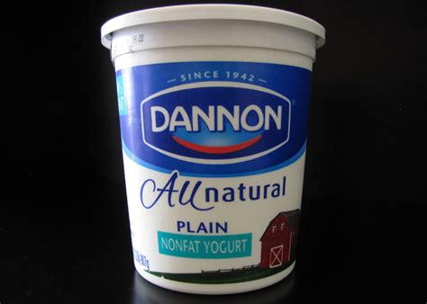 I tried to put on a brave face… Smells Like Food in Here: Dannon Plain Yogurt